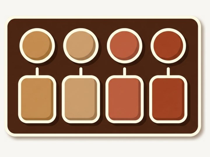Four color swatches each linked down to its own separate page card, showing that grouping does not change Shopify product URLs